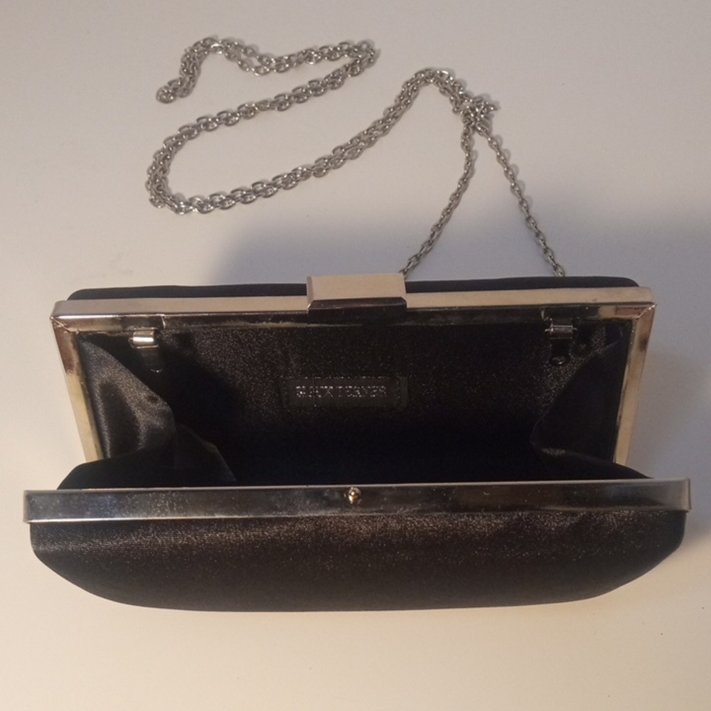 Vintage Bijoux Terner Elegant Black Evening Clutch, 6 1/2 X 3 1/4 X 1 3/4